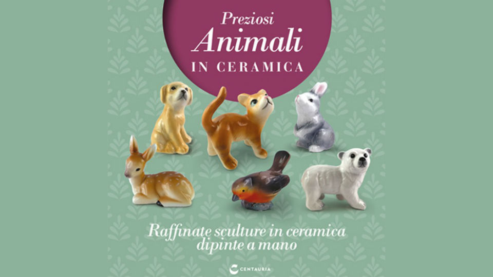 preziosi animali in ceramica collana in edicola