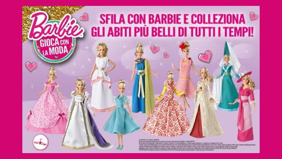 barbie gioca con la moda collezione in edicola