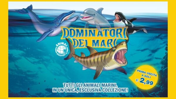 Dominatori Dei Mari - Serie Completa Di 16 Animali Sbabam, Usati Come Nuovi