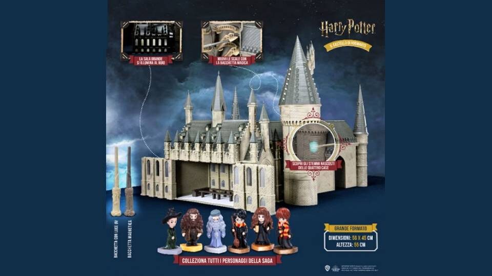 harry potter costruisci il castello di hogwarts in edciola